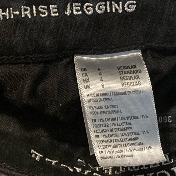 AEO black 360 super stretch hi-rise jeggings - Picture 9 of 9